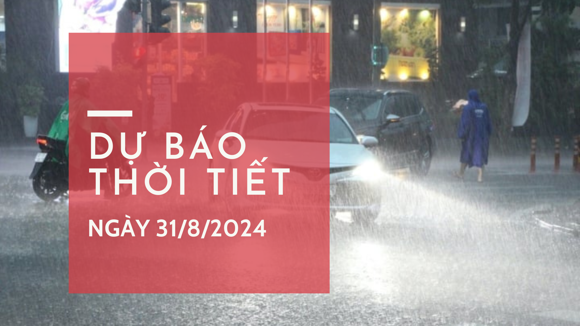 Dự báo thời tiết ngày 31/8/2024: TPHCM và các tỉnh Nam Bộ có mưa rào, cảnh báo sét, gió giật mạnh