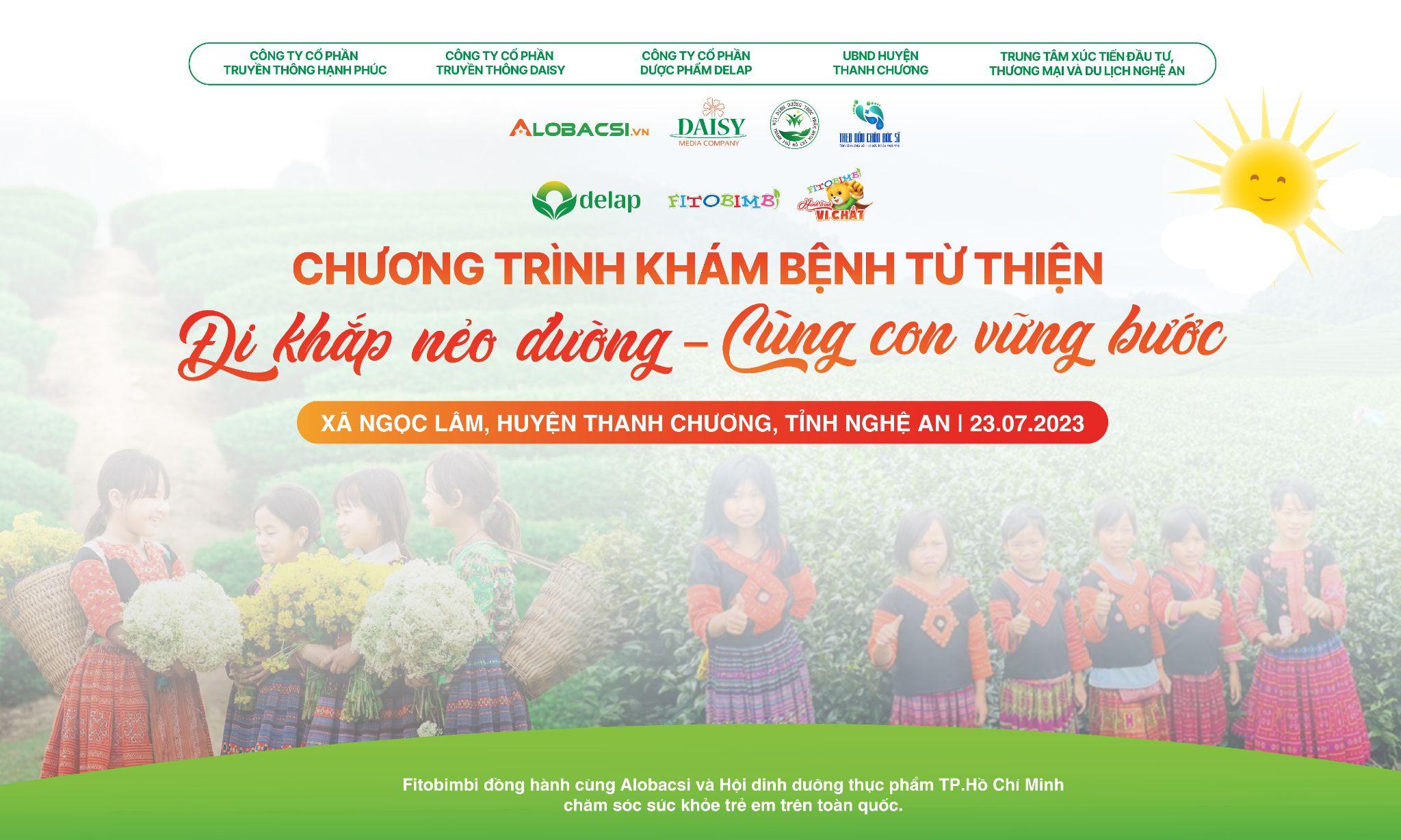 Ngày 23/7: “Hành trình vi chất” khám bệnh phát thuốc miễn phí của Fitobimbi tới Nghệ An