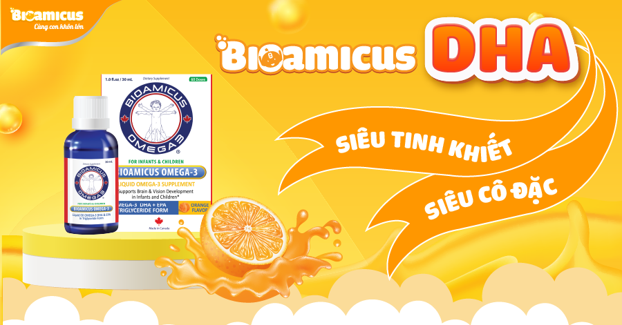 Mẹ nhận được gì từ BioAmicus DHA cô đặc và tinh khiết?