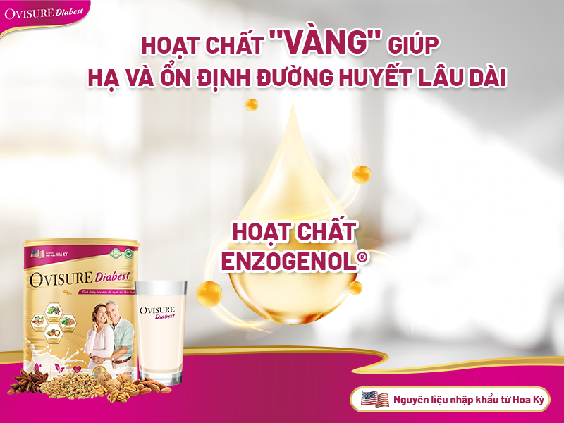 Enzogenol® - Hoạt chất “vàng” độc quyền trong sữa hạt tiểu đường OviSure Diabest